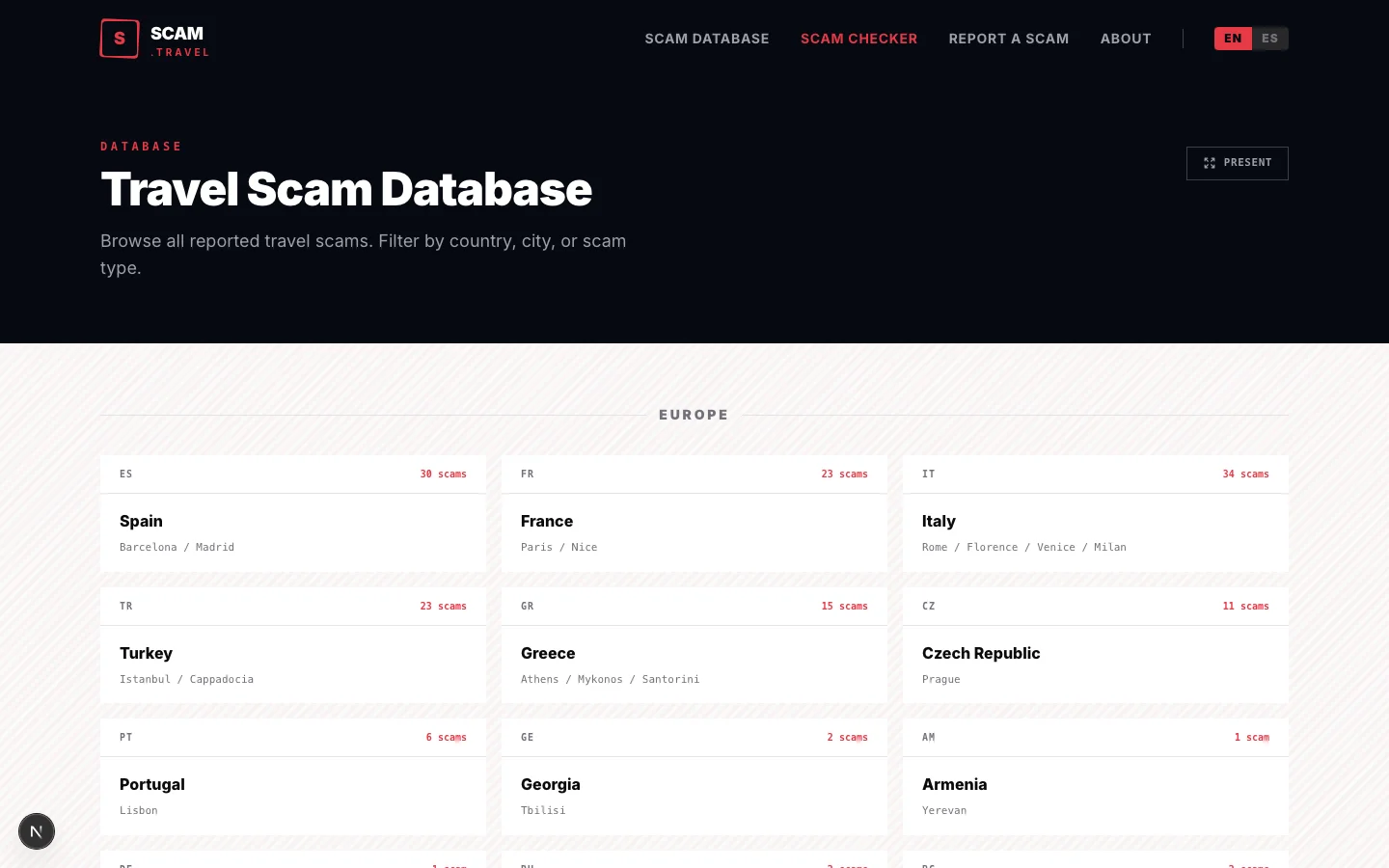 scam.travel screenshot 2